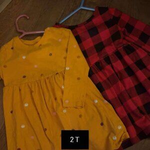2 Toddler Long Sleeve Dresses